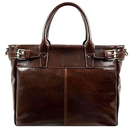 Leather Handbag Top Handle Bag Full-Grain Leather Purse for Women Tim 並行輸入品