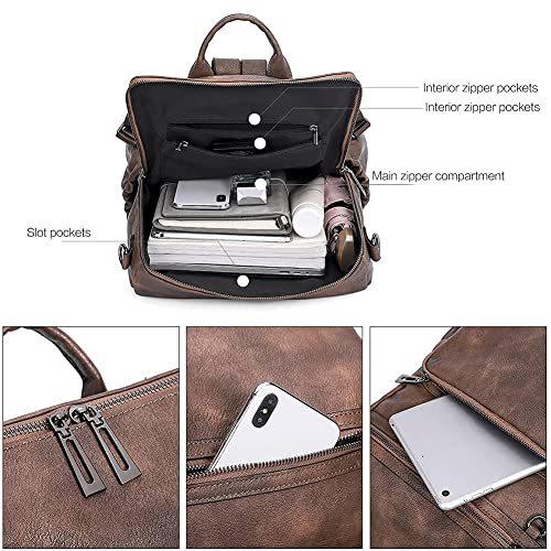 CLUCI Wallets for Women Bundles with Backpack Purse Fashion Leather Designe｜kyokos｜07