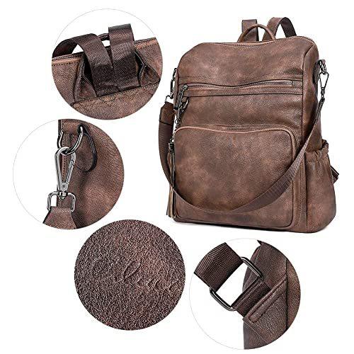 CLUCI Wallets for Women Bundles with Backpack Purse Fashion Leather Designe｜kyokos｜08