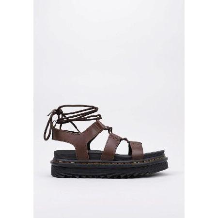 セールの時期に安く購入 Dr. Martens Womens Nartilla Sandal， Dark Brown New Oily Illusion， 10