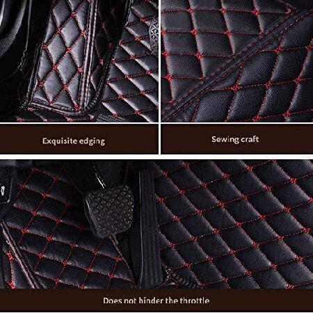 車用マット　enheng　Custom　Carpets　for　Coverage　SUV　Floor　Sedan　Faux　3D　Men　Leather　Car　Red　Mats　Fit　Mat　Full　Coupe　Women　Waterproof　Beige　Car