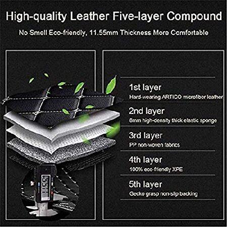 車用マット　Custom　Floor　Coverage　Women　Sedan　Floor　Weather　Men　Leather　All　Car　Mats　for　Sports　fit　Cars　Full　Pads　95　NonSlip　SUV　Protection　Liners　Red