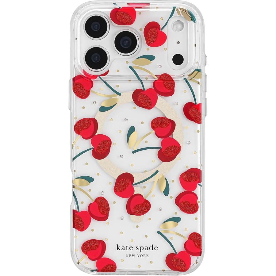 ケイトスペード iPhone17ProMax チェリードット ケース kate spade NEW YORK（ケイト・スペード ニューヨーク） 【並行輸入品