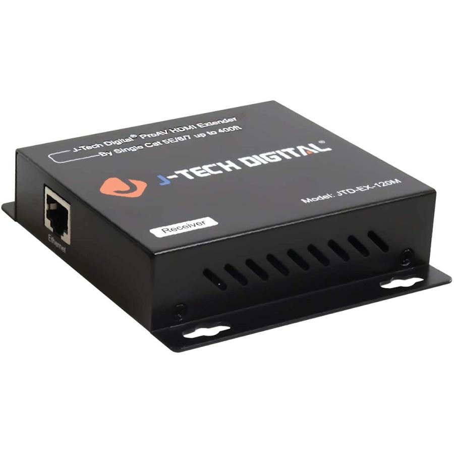 J-Tech Digital ProAV HDMIエクステンダー シングルCat5e/6ケーブル TCP/IP 1080p IRリモート - 最大400フィート [RXのみ]｜kyokutoreach｜04