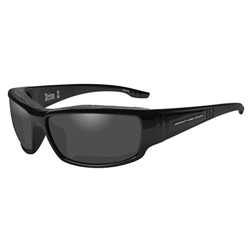 新品登場 Harley-Davidson HADRI01 Frame Lens/Black Gray Sunglasses%カンマ% Gasket 2 Drive Men's サングラス