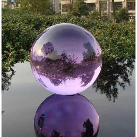 即発送可 送料込み Zamtac 100mm パープル 風水 ガラス クリスタルボール 球体 マジック アジア クォーツ マジックボール デコレーション ウェディング プロモーションアイテム Admd Info