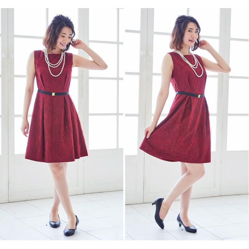 美品　Michael Kors 総レースワインレッドワンピース 美品 Michael Kors 総レースワインレッドワンピース