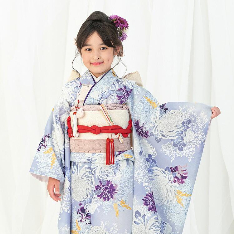 七五三 着物 7歳 四つ身セット(結び帯セット) 女の子 15点フルセット
