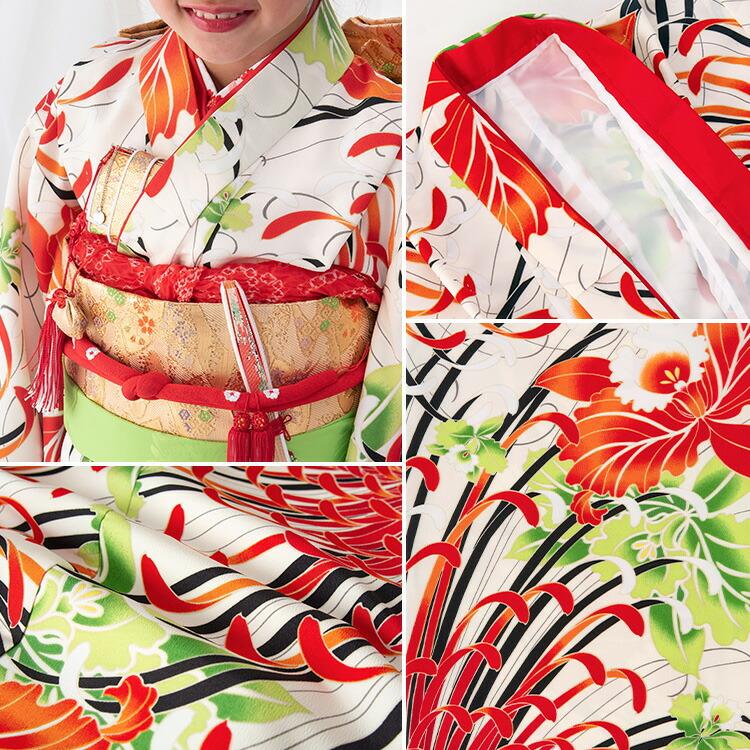 七五三 着物 7歳 四つ身セット(結び帯セット) 女の子 16点フルセット