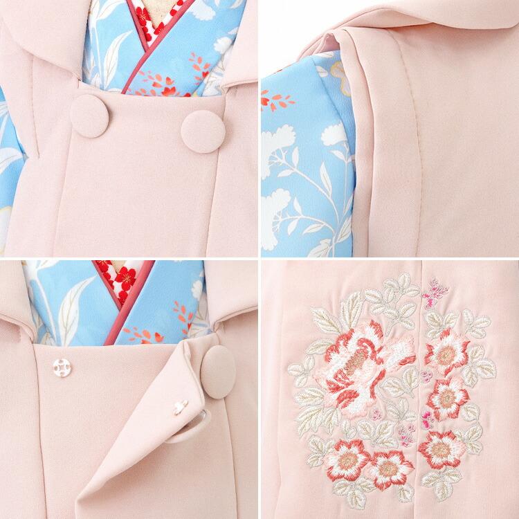 ○さくらの着物おすすめです○新品おひなさま○さくら刺繍飾りフルセット