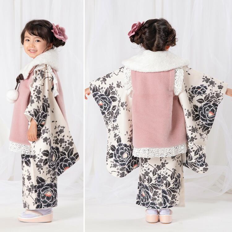七五三 着物 3歳 被布セット 女の子6点フルセット 着付けマニュアル