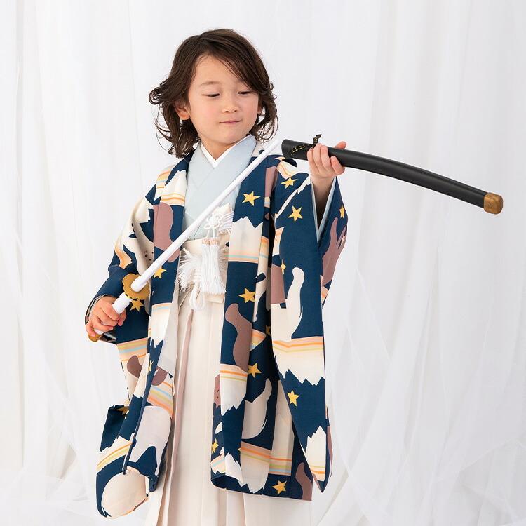 七五三 着物 5歳 羽織袴セット 男の子 10点フルセット 着付け