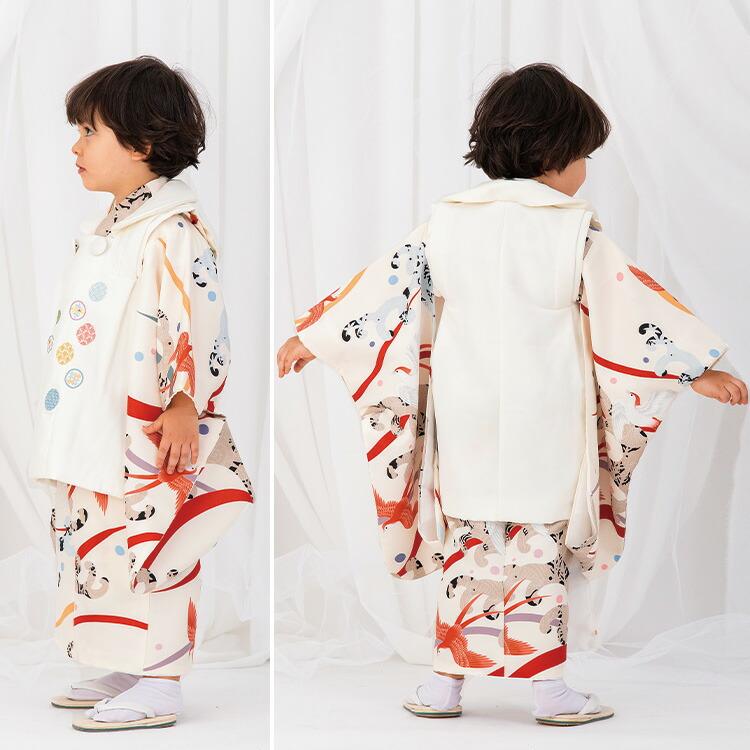 七五三 着物 3歳 被布セット 男の子5点フルセット 着付け