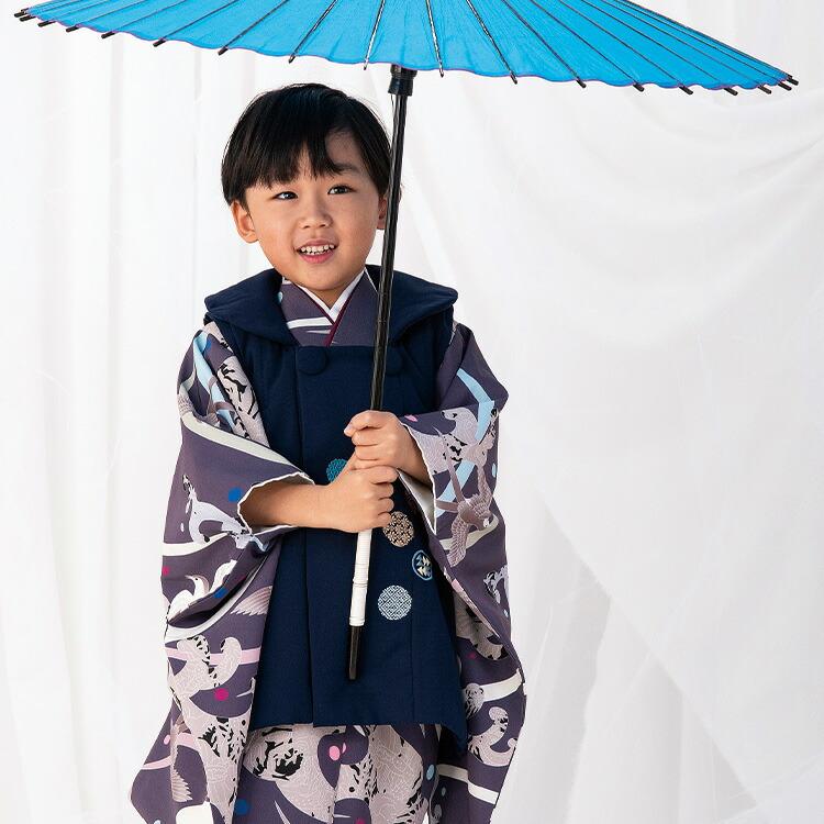 七五三 着物 3歳 被布セット 男の子5点フルセット 着付け