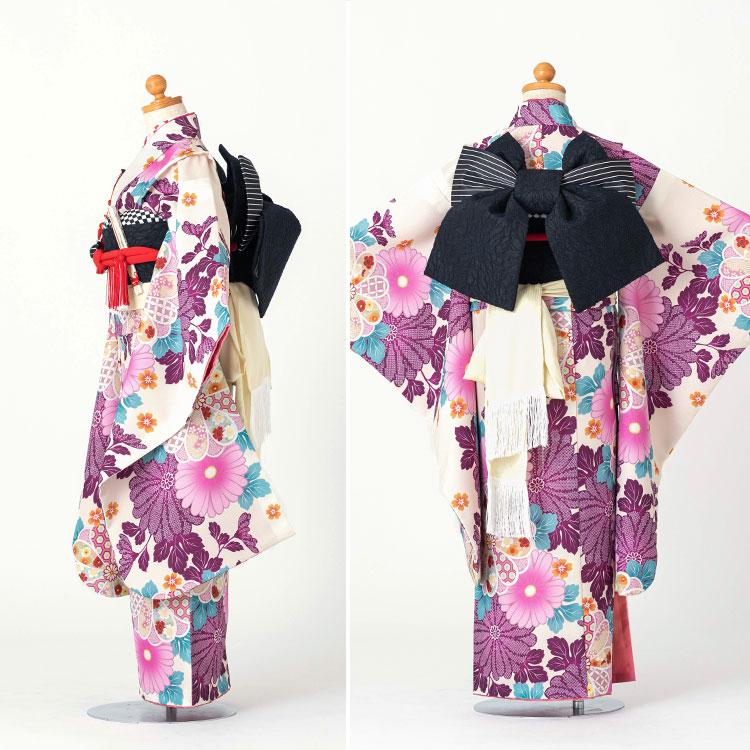 9月下旬入荷予定】七五三 着物 7歳 四つ身 単品 女の子 着付け