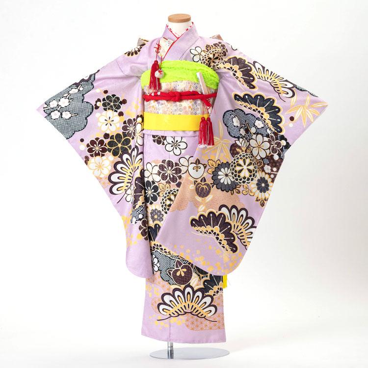 七五三 着物 7歳 四つ身セット(結び帯セット) 女の子 15点フル