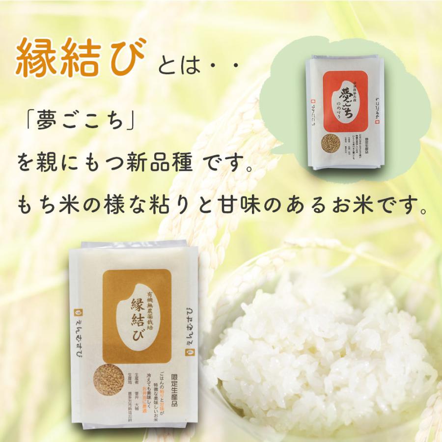 玄米　分づき米　有機無農薬栽培　会津産『縁結び』　　15kg_2