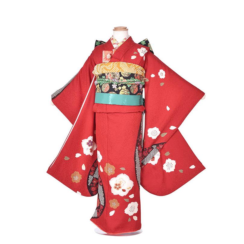 七五三レンタル 正絹着物 7歳 フルセット 女の子 七歳 貸衣装 前撮り 古典７歳女の子 絞り お正月 新品足袋プレゼント 往復送料無料