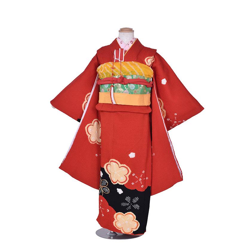 七五三レンタル 正絹着物 7歳 フルセット 女の子 七歳 総絞り７歳女の子 貸衣装 前撮り 753子供 着物 お正月 新品足袋プレゼント 往復送料無料