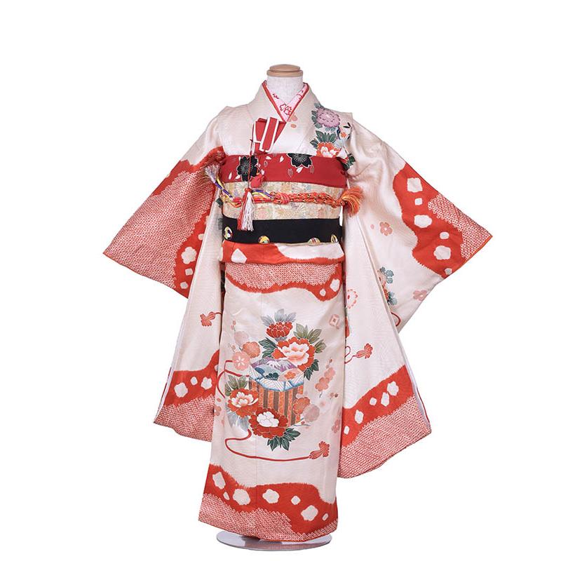 七五三 レンタル 七五三着物 7歳 女の子 フルセット 正絹着物 7