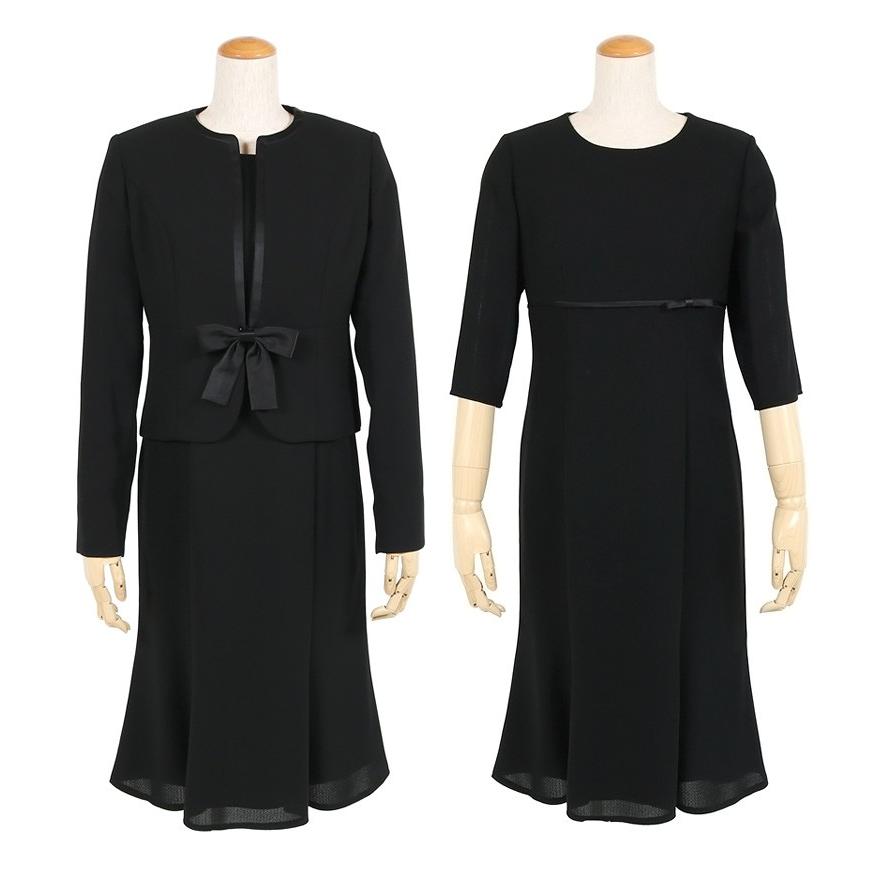 値下げしました【美品】礼服  LIUMA ブラックフォーマル 喪服  リボン 喪服 レディース ブラックフォーマル スーツ 20代 30代 40代