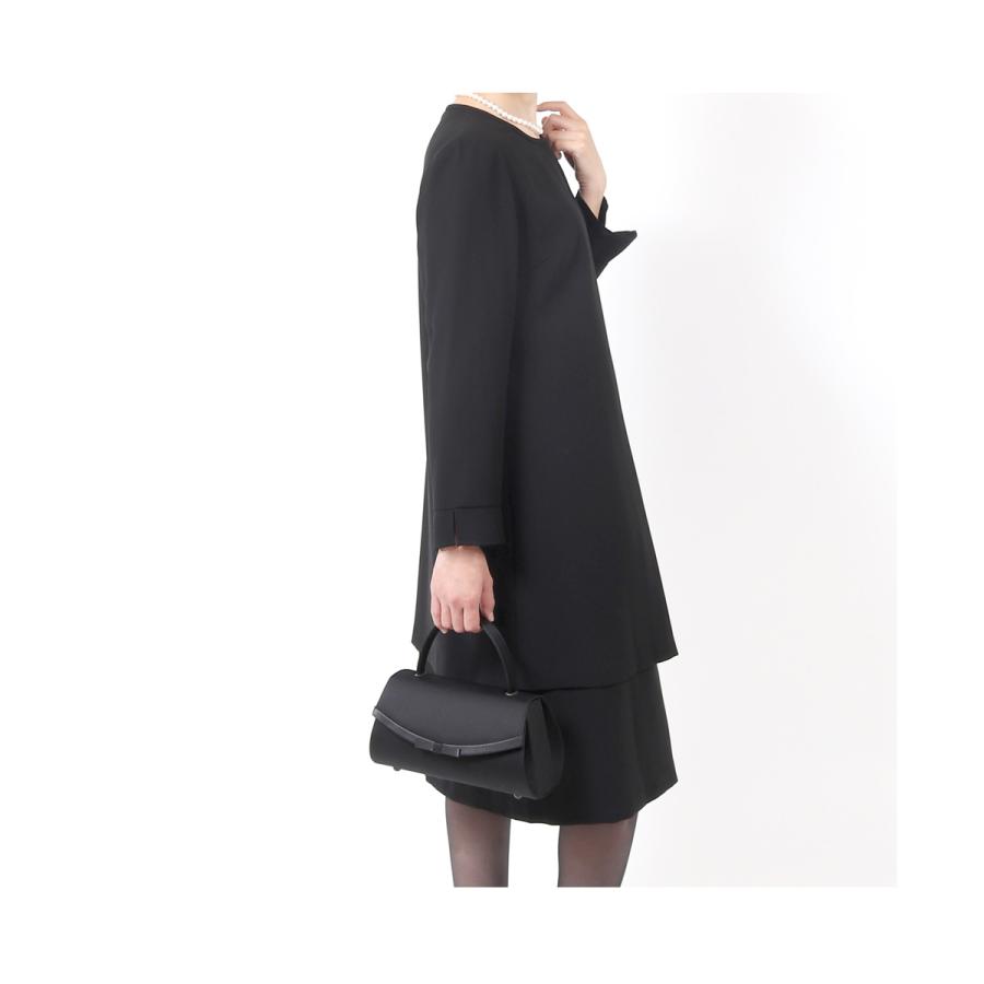 ブラックフォーマル 喪服 レディース 大きいサイズ ワンピース 前開き 礼服 女性 授乳対応 スーツ 30代 40代 50代 60代 ゆったり 体型カバー 274の画像