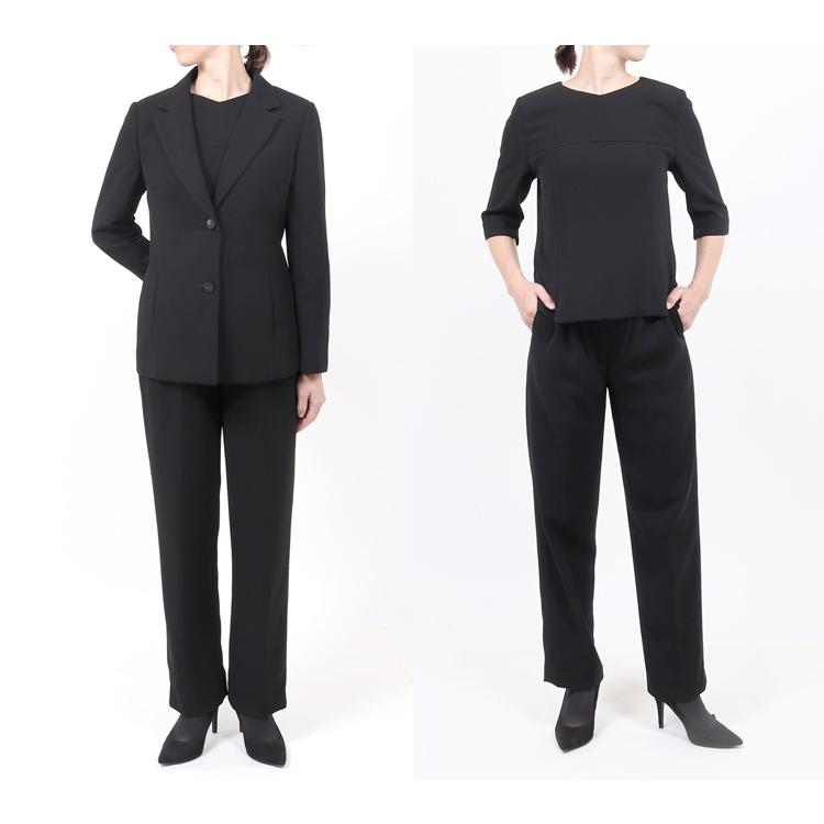 9号 喪服 レディース ブラックフォーマル パンツ 30代 40代 50代 女性