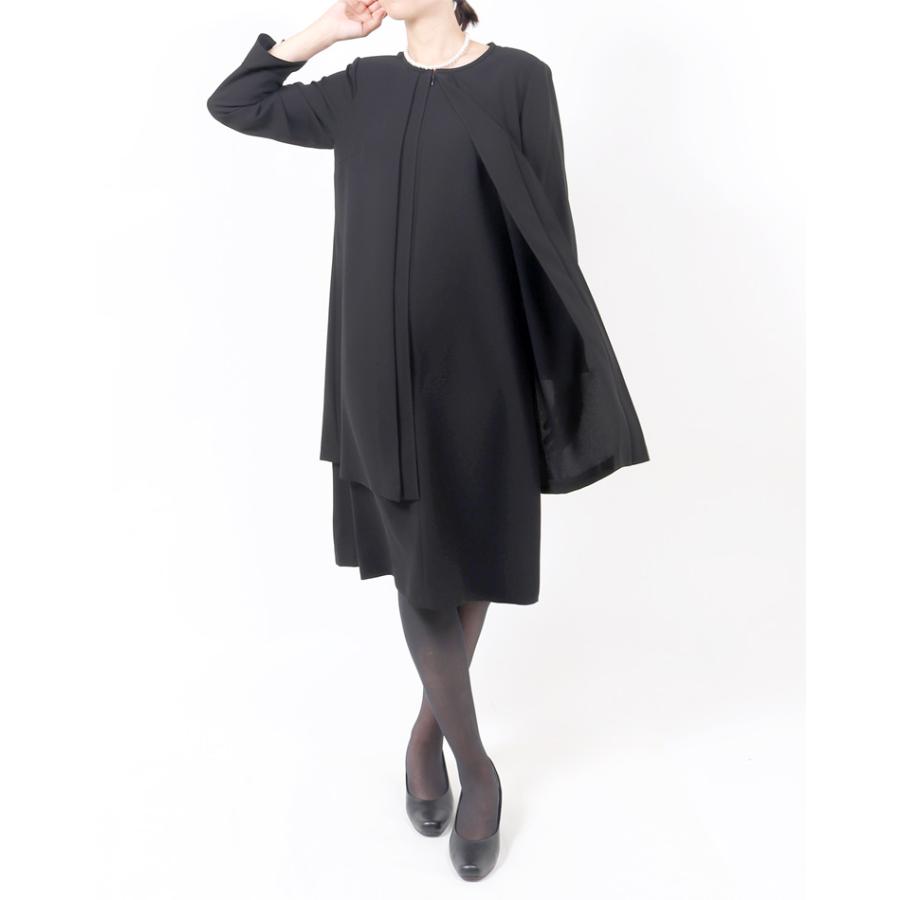 13号 ブラックフォーマル 喪服 レディース ワンピース 前開き 授乳対応