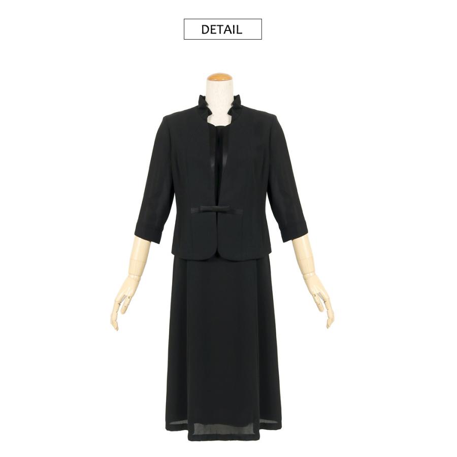 66%OFF 喪服 レディース ブラックフォーマル 夏用 礼服 40代 50代 60代 70代 夏 ワンピース ロング ロング丈 日本製 前開き 授乳対応 おしゃれ 着やすい 015の画像
