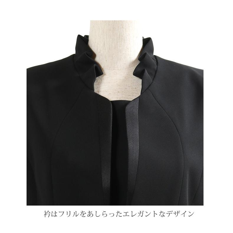 66%OFF 喪服 レディース ブラックフォーマル 夏用 礼服 40代 50代 60代 70代 夏 ワンピース ロング ロング丈 日本製 前開き 授乳対応 おしゃれ 着やすい 015の画像