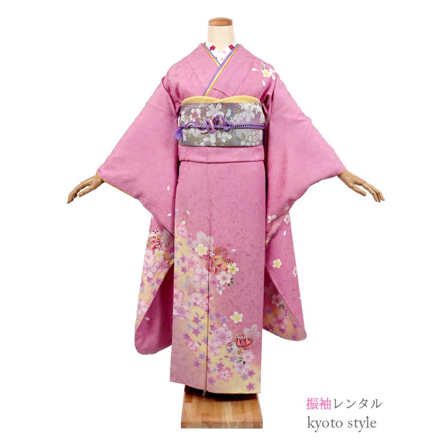 振袖 レンタル セット 貸衣装 成人式 結婚式 卒業式 結納 きもの 振袖レンタル 着物 レンタル フルレンタル ピンク シンプル 柄少なめ 727 727 京都スタイル フォーマル 着物 通販 Yahoo ショッピング