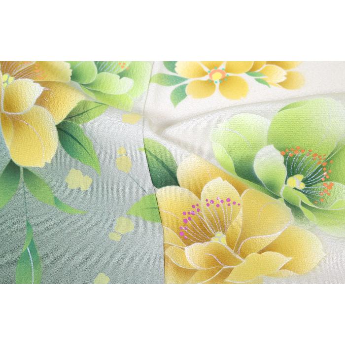 振袖 レンタル 成人式 フルセット 結婚式 振袖レンタル 緑 キミドリ