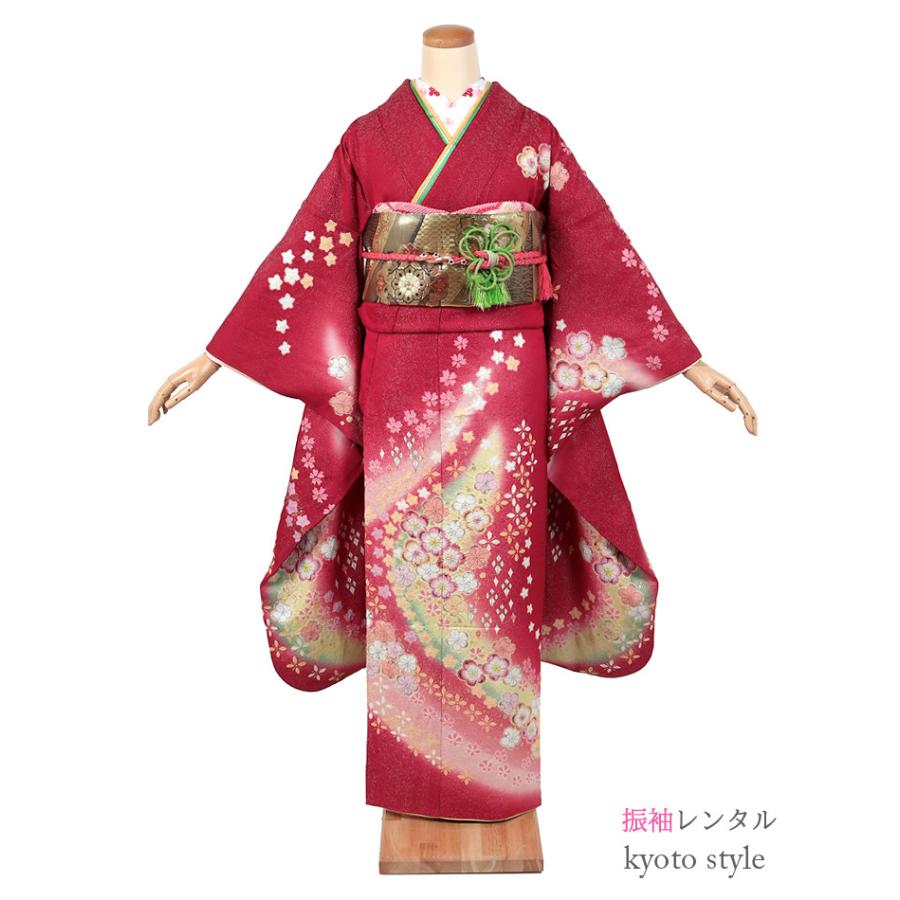 振袖レンタル 成人式 フルセット 結婚式 結納 振袖 レンタル 二十歳 赤