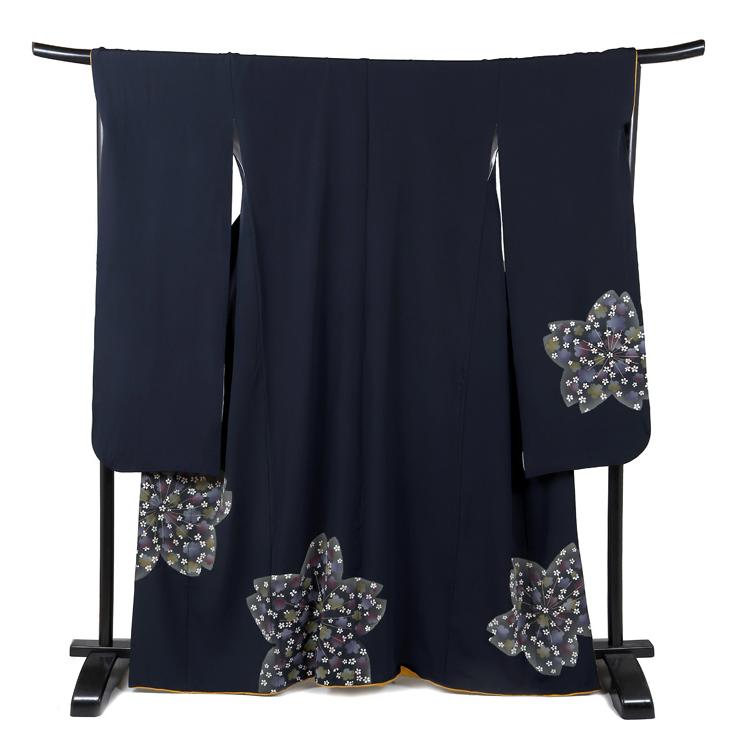 紺地にきらきら金通し♡ 振袖フルセット　成人式結婚式謝恩会　長襦袢ご希望の方に 紺地にきらきら金通し♡ 振袖フルセット 成人式結婚式謝恩会 長襦袢