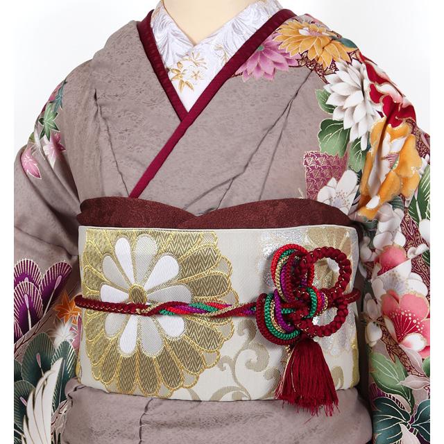 振袖レンタル 成人式 茶色 モカ フルセット セミオーダー 振袖 結婚式