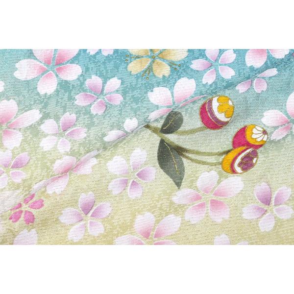 セミオーダー 振袖レンタル 成人式 フルセット 青緑 エメラルド