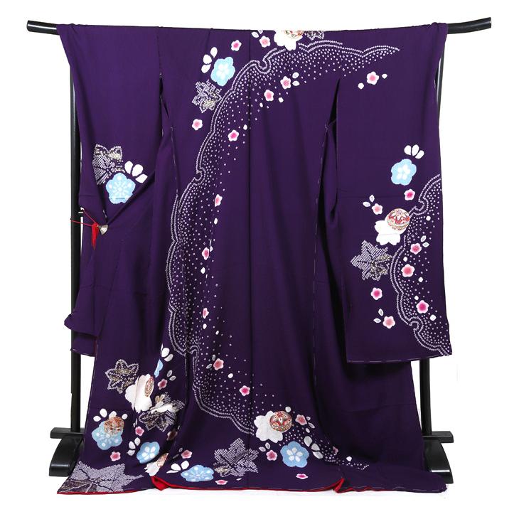 振袖レンタル 紫 セミオーダー 成人式 フルセット 振袖 結婚式 結納