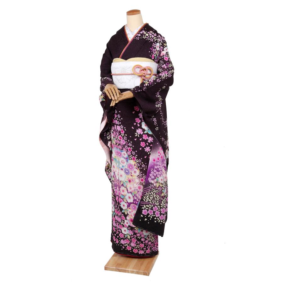 振袖レンタル 紫 セミオーダー フルセット 成人式 結婚式 結納 卒業式