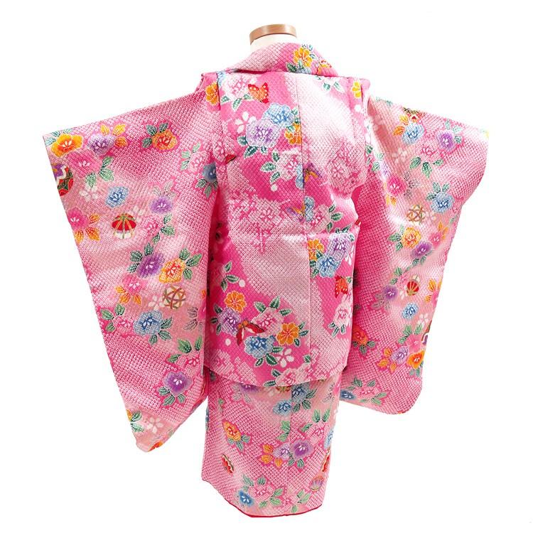 七五三 着物 3歳 753 被布 女の子 被布セット レンタル ピンク 三歳