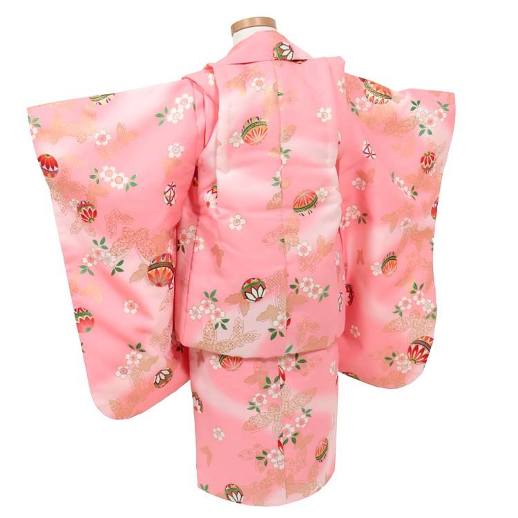 七五三 着物 3歳 レンタル フルセット 女の子 被布セット ピンク 着物