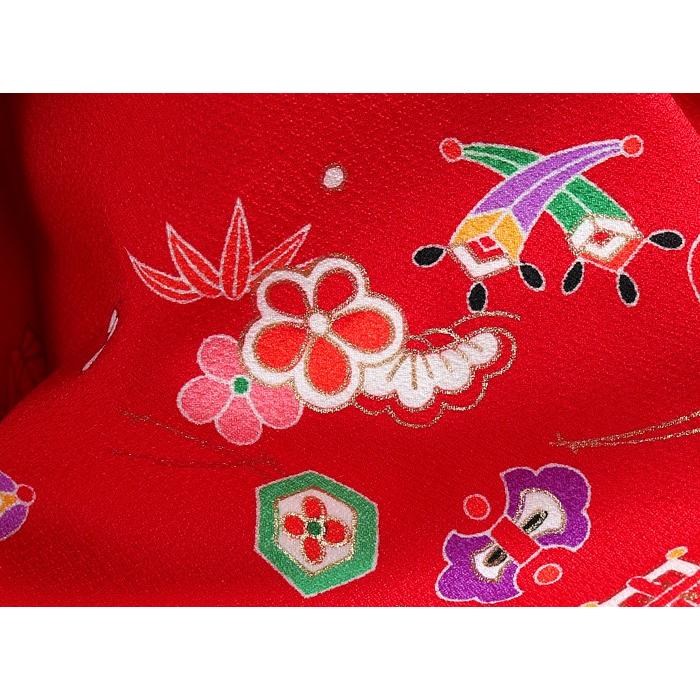 七五三 着物 3歳 753 レンタル フルセット 七五三3歳着物 女の子 赤