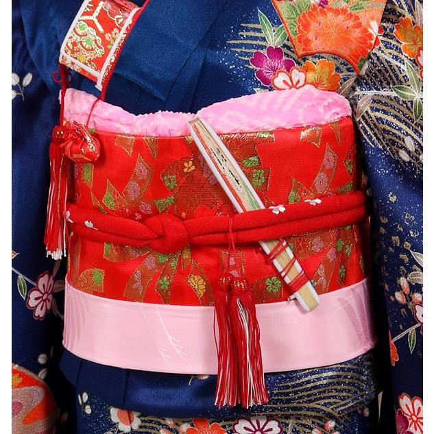 七五三 着物 7歳 レンタル フルセット 女の子 箱迫セット 青 古典柄