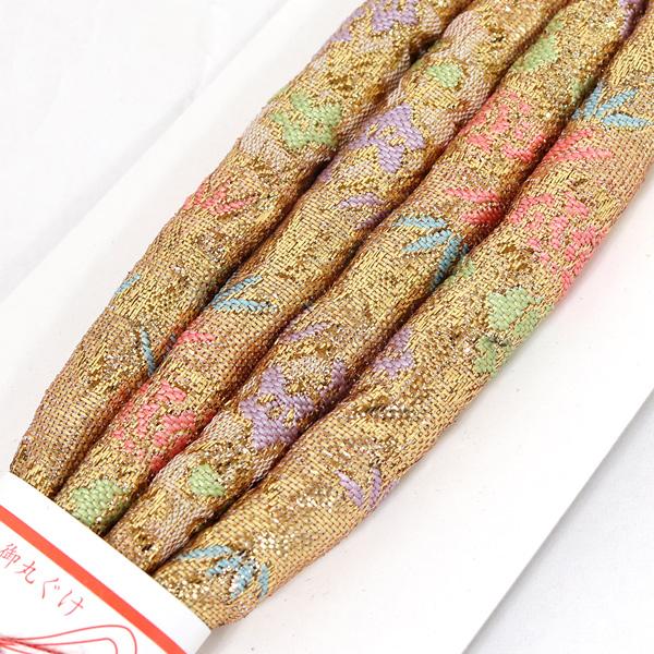 帯締め 帯〆 七五三 子供用 5歳 3歳 女の子 金 753 単品 7781683