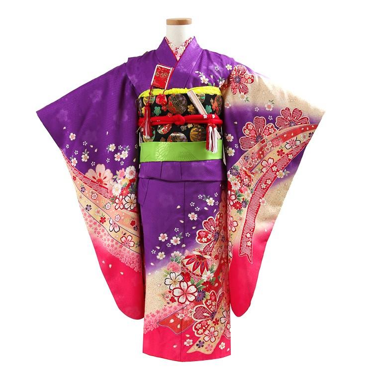 七五三 着物 7歳 レンタル フルセット 女の子 箱迫セット 紫 パープル 七歳 フルレンタル 貸衣装 かわいい 着物レンタル 778170  :778170:京都スタイル フォーマル&着物 - 通販 - Yahoo!ショッピング