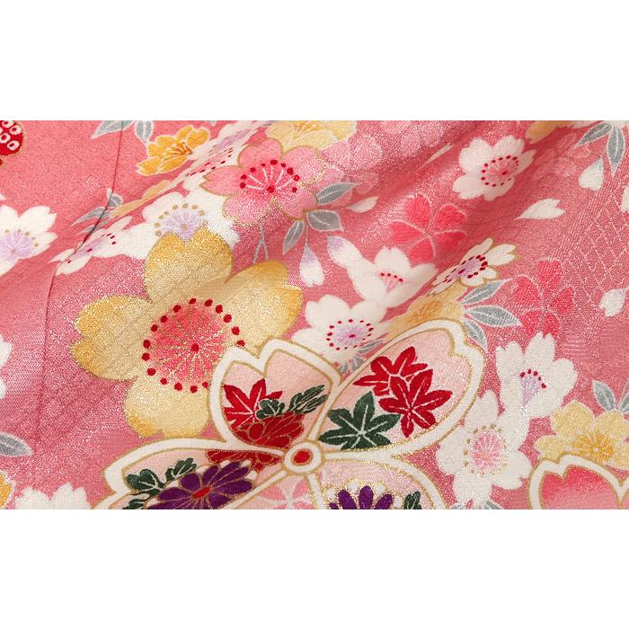 訳あり特価品♡正絹　七五三　7歳　フルセット　一式　青系　ピンク 訳あり 七五三 着物 7歳 レンタル フルセット 七五三7歳着物