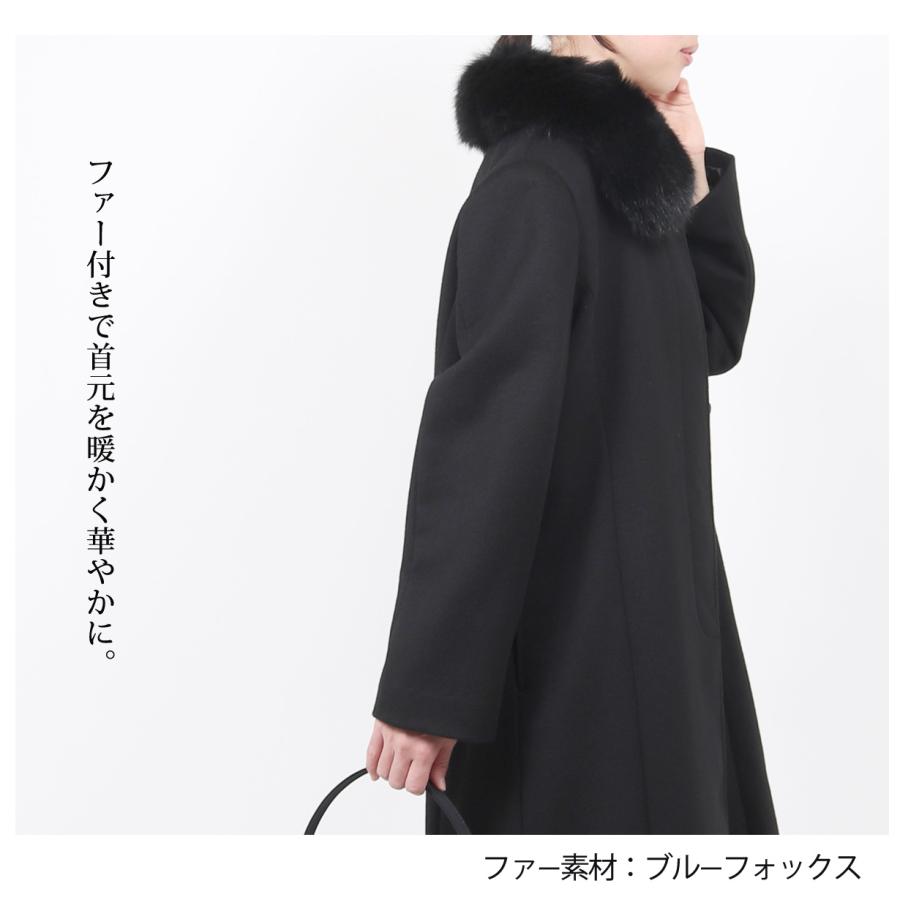 美品　23区　フォーマル　ブラックコート　大きいサイズ　46 カシミヤブレンド♡ kyonenya_900t001