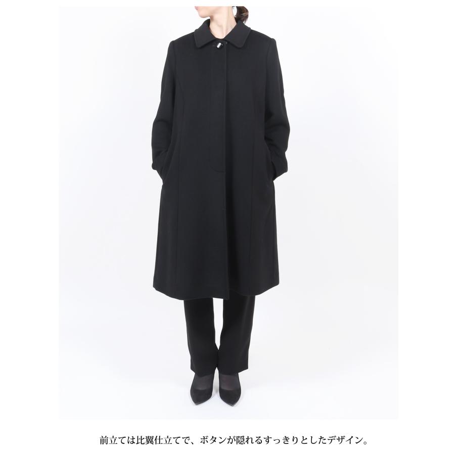 選べる カシミヤ入り フォーマルコート レディース 女性 黒 ブラック