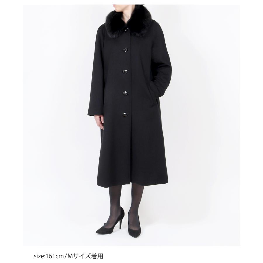 フォーマルコート ファー付き カシミヤ入り フォーマル コート