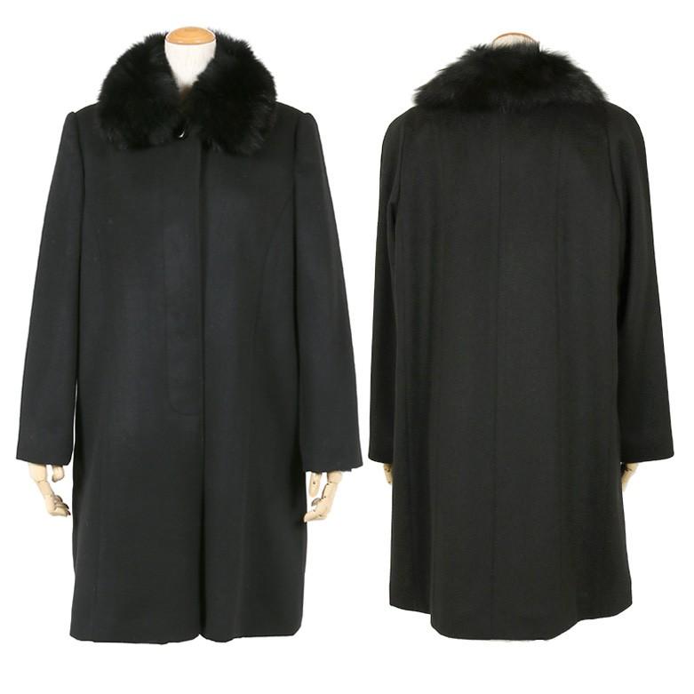 カシミヤ入り フォーマルコート レディース 女性 ファー付き 310