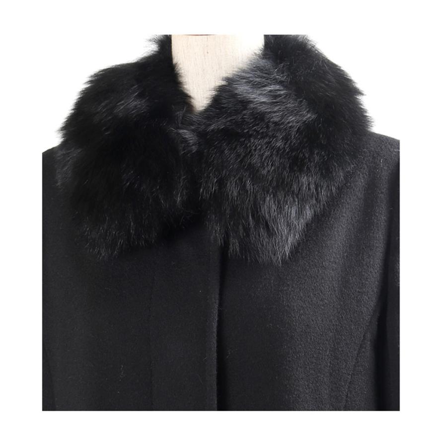 カシミヤ入り フォーマルコート レディース 女性 ファー付き 310